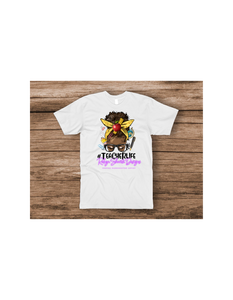 Afro Messy Teacher Life Unisex T-shirt