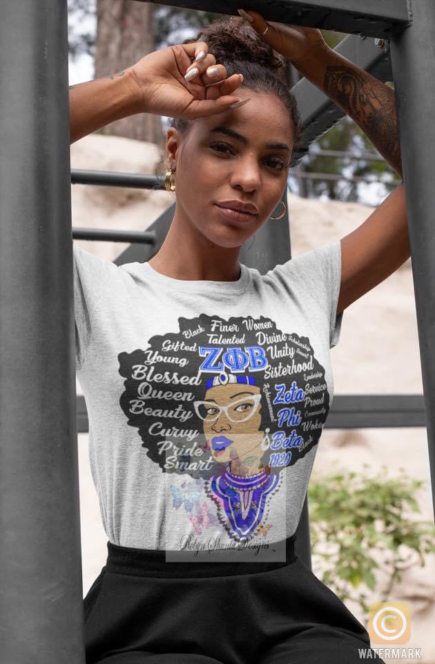 Zeta Afro Lady T-Shirt